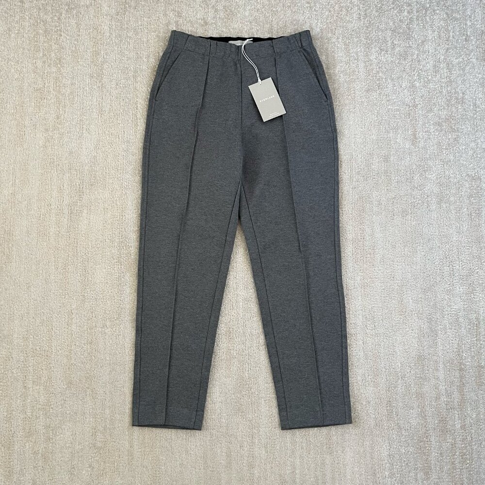 NWT Everlane The Dream Pull On Cotton Pants S Heathered Gray